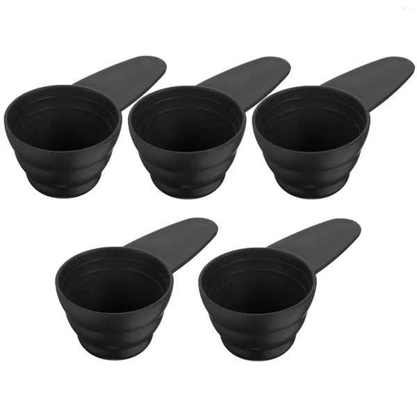 Outils de mesure 5pcs mesurent la conception de l'échelle de la cuillère avec une poignée courte pour le café-bar