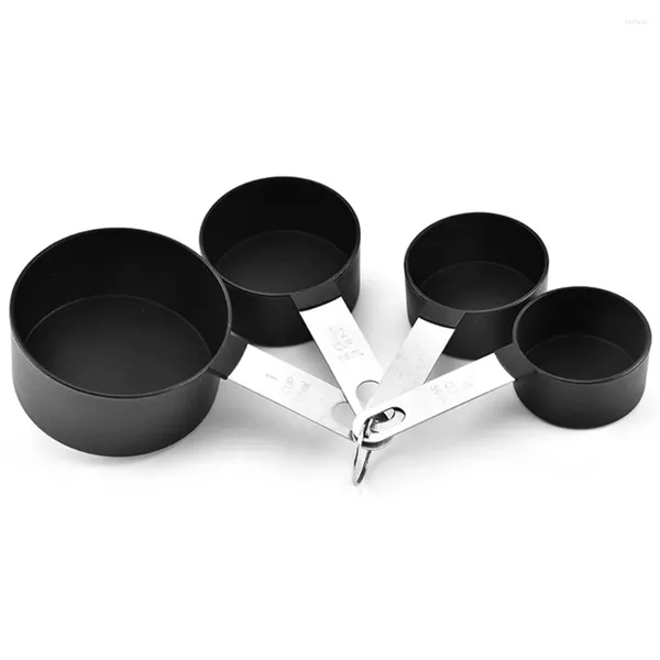 Outils de mesure 8 pièces/ensemble bricolage tasses cuillères ensemble outil accessoires de cuisine café cuisson cuisson en acier inoxydable ménage utile