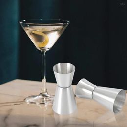 Outils de mesure Double Jigger S tasse en verre mesure en acier inoxydable pour barman fournitures de Bar barman