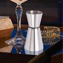 Outils de mesure Double Jigger Single S Drink Spirit Measure Round Rim et Thin Taist Inne Innelesd Steel Cocktail