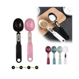 Outils de mesure Balance de cuisine électronique 500G 0.1G LCD numérique alimentaire cuillère à farine Mini outil pour le lait café livraison directe maison jardin Di Otpov