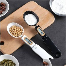 Outils de mesure Balance de cuisine électronique 500G 0.1G LCD numérique cuillère à farine alimentaire mini outil pour la livraison de café au lait livraison maison jardin di Dh0Ec