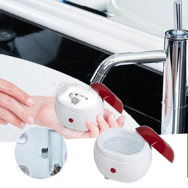 Outils de mesure, Mini Machine de nettoyage de bijoux, petite brosse longue efficace alimentée par batterie pour la douche