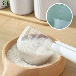 Herramientas de medición cuchara de arroz multifuncional harina grano grueso pala de hielo de gran capacidad escala transparente económica