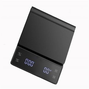 Meet Tools Smart Coffee Scale Kitchen Food Digital Electronic met Timer Precision Jewelry Mini Huishouden Weeg 220830