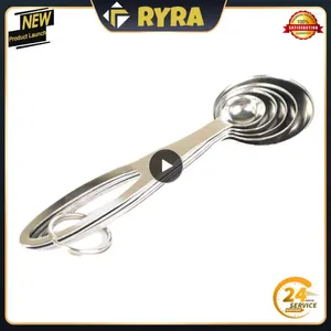 Outils de mesure en acier inoxydable Cuisine pratique facile à nettoyer les cuillères à forte demande définissent la cuisson essentielle pour la cuisine