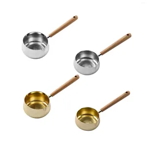 Outils de mesure en acier inoxydable cuillère petite casserole pour cuire la farine de lait