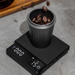 Outils de mesure, petite Balance à café expresso, Mini minuterie intelligente, USB 2kg/0.1g G/oz/ml, cadeau pour homme et femme, poids numérique, cuisine