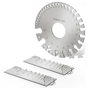 Meetinstrumenten Draadmeter Gereedschapsset Gauge Dikte Roestvrij staal Metalen platen Lasmateriaal Dubbelzijdig
