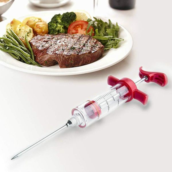 Injecteur de viande outils de volaille injecteurs de dinde de Thanksgiving 30ml injecteur d'assaisonnements ZL1321