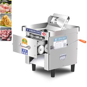 Vleessnijmachine Elektrische handmatige tweeërlei uittrekbaar mes Shred Slicer Dicing Machine Commerciële vleessnijmachine