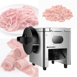 Machine de découpe de viande commerciale verticale électrique trancheuse de viande machine de découpe de bande de viande