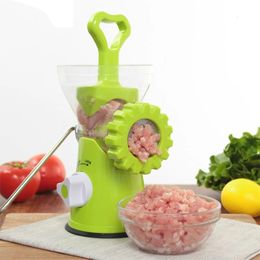 Meat Grinder Manual Processors Food Mincer Kitchen Machine Sausage Maker Stuffer Vegetable Chopper Blender Household Enema Tool 240423