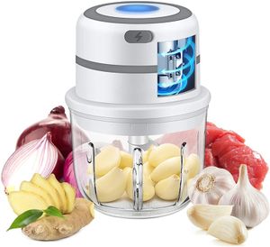 Viande Volaille Outils 300 ML verre électrique cuisine hachoir ail pilon hachoir à viande mini alimentaire hachoir er gadgets Plastique en dessous de 250 ML 230712