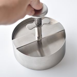 Vlees Gevogelte Gereedschap 80 MM 89 MM 101 MM 114 MM 140 MM Hamburger Pers Burger Patty Maker 304 Roestvrij staal Varkensvlees Rundvlees Burgers Handleiding Mold Tool 230629