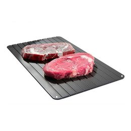 Meat pluimveetools ontdooien dienblad snel ontdooien plaat anti-aanbak gecoate dooi board ZL1327