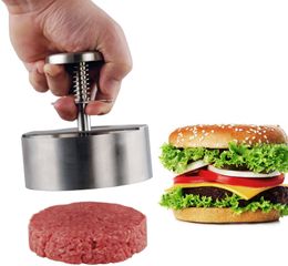 Meat pluimveetools Hamburger Press Burger Patty Maker 304 roestvrijstalen varkensvlees rundvleesburgers Handmatige mal voor grill bakgereedschap 230308