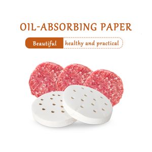 Viande Volaille Outils Hamburger Presse Huile Absorbant Papier Vapeur 100mm130mm150mm Burger Antiadhésif 400PCS2000PCS Pour AM10AM13AM15 230922