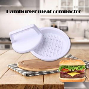 Herramientas de carne de aves de corral Potry Hamburger Maker Forma redonda Prensa Antiadherente Burger Chef Chuletas Carne de res Parrilla Patty Molde Gota Entrega Hogar Gard DHWBR