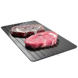 Outils de volaille de viande S M L Plateau de décongélation rapide Décongeler ou aliments surgelés rapidement sans électricité Décongeler au micro-ondes en quelques minutes Dbc D Otqk3