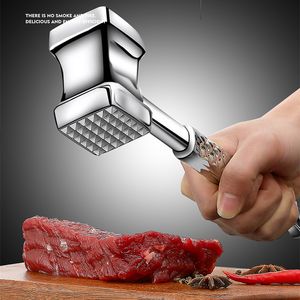 Meat Poultry Tools Stainless Steel Hammer Kitchen Gadgets Multifunction Two Sides Loose Tenderizers Portable Steak Pork 230906