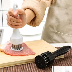 Vlees Gevogelte Gereedschap Vermalser Met Tra Sharp Roestvrij Staal 21 Stuks Naaldbladen Keuken Utility Beroep Tool Voor Bbq Steak Bee Otapz
