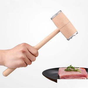 Vlees Gevogelte Gereedschap Houtvermalser Hamer Dubbelzijdig Aluminium Steak Rundvlees Varkensvlees Kip Keuken Professionele Hamers Vf1585 Drop De Dhc6R