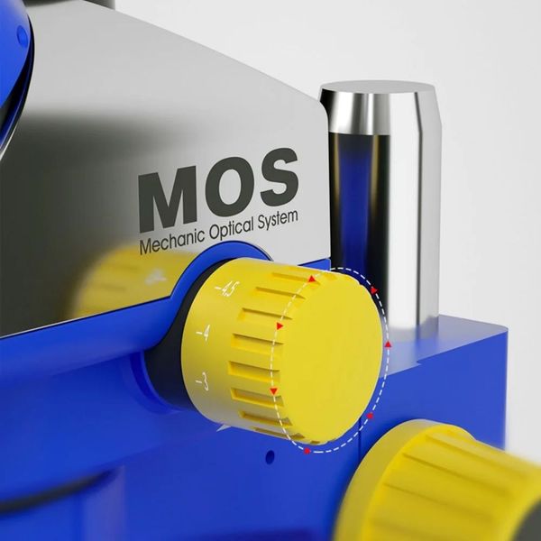 Mecánico MOS260/300 HD Electronic Magnificado 6-45x zoom continuo estereo trinocular/microscopio industrial binocular Adaptador CTV