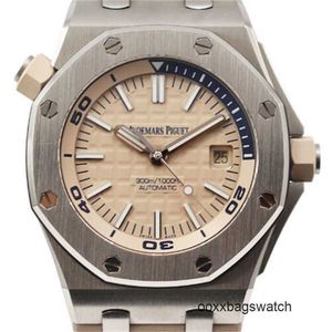 Montres automatiques mécaniques Audpi Swiss Made Watch Audpi Royal Oak Offshore Diver Beige - Très Rare HBCO