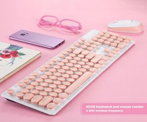 Ensemble combiné de clavier de jeu optique à sensation mécanique, souris sans fil N520 24GHz pour accessoires d'ordinateur domestique 14122362