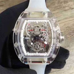 Mécanique Dames Montre Entièrement Loisirs Rm56-01 Richas Moulin Mécanique Automatique Montre D'affaires Boîtier Transparent Tendance Bande Montre Pour Hommes NUC2 Cadeau