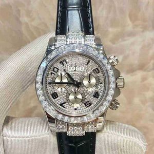 Mechanisch luxe diamanten horloge 904 stalen beweging saffierspiegel waterdicht lichtgevend 116599-serie