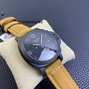 Mechanische luxe horloges voor herenhorloge automatische saffier spiegelgrootte 44 mm geïmporteerd cowhide riem merk Italië sport polshorloges o8q0 f83t