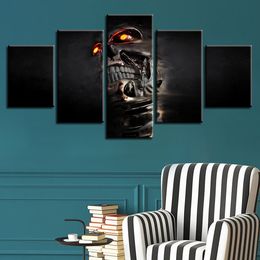 Mécanique Intelligent Crâne Toile HD Impressions Affiches Décor À La Maison Mur Art Photos 5 Pièces Art Peintures No Frame
