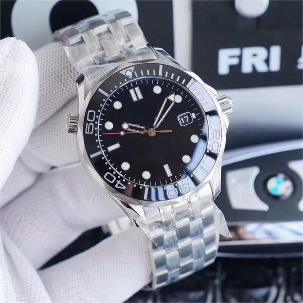 Mécanique mens designer montres hommes seamaster montre swissmade résistant à l'eau bracelet en acier inoxydable fermoir matériel 42mm homme montre-bracelet pour hommes mouvement vintage