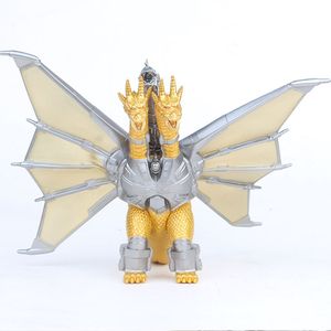 Mechanische Drie-Headed Dragon Action Figures Gojira King Quibola Dinosaur Monster PVC Moveable Doll