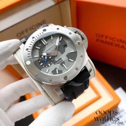 Watch mécanique Luxur Swiss Mouvement mécanique automatique Sapphire Miroir Taille de la montre en caoutchouc importée 47 mm QGBI