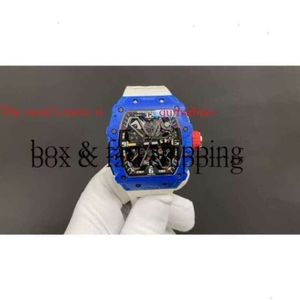 Mechanisch horloge Richa Milles Rm35-03 Volautomatisch bandhorloge met Zwitsers uurwerk Super duplicaat Rm35 NTPT Zwart, wit en blauw53545 montres de luxe