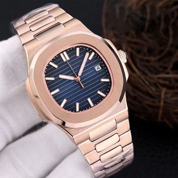 Reloj mecánico para mujer, marca suiza de calidad, PP para Nautilus, reloj de goma, esfera pequeña, resistente al agua, venta al por mayor, regalo para mujer