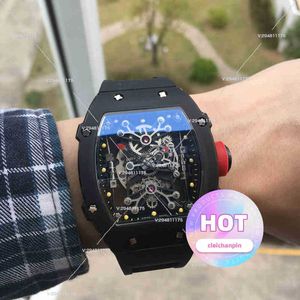 Mechanica Luxe herenhorloges Polshorloge Zakelijk vrije tijd Heren keramisch automatisch mechanisch horloge uitgeholde mode sporttape