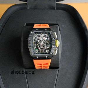 Mechanica R i c h a r d Mannelijke Fantastische Mode Luxe Super stijl heren polshorloges horloges RM11-03 ontwerper Hoogwaardige zwarte bezel voor mannen waterdicht JBR9
