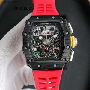 Mechanica pols Mode herenhorloges Fantastisch R i c h a r d Luxe Superstijl Mannelijke horloges RM11-03 ontwerper Hoogwaardige zwarte rand voor heren waterdicht 4K35