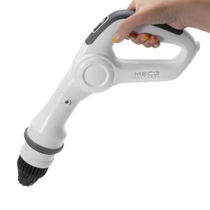 MECO Electric Spin Scrubber Cleaner Power Wireless Tina y Tile Scrubber Suministros de limpieza de mano con 3 cabezales de cepillo reemplazables para Bathr