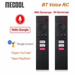 MECOOL BT Voice Remote Control Remplacement Air Mouse pour Android TV Box MECOOL KM6 KM3 KM1 ATV Google TVBOX300U