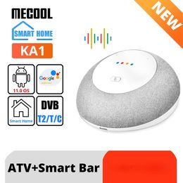 Mecool KA1 TV Box altavoz inteligente con asistente de voz de Google 4G 32G Amlogic S905X4 dos marcas WIFI 2,4G/5G OTT DVB tvbox