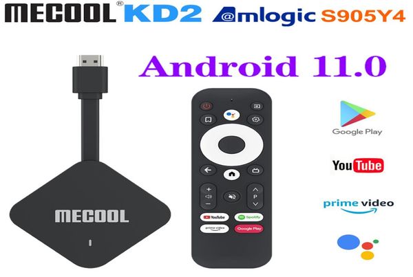 Mecool KD2 Amlogic S905Y4 TV Box Android 11 4GB 32GB WIFI dual Certificado por Google TV Stick BT 501308335