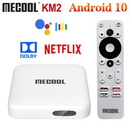 Mecool KM2 AMLOGIC S905X2 Quad-Core Android 10 TV Box DDR4 2GB 8GB SPDIF Google Certified Support Netflix 4K Media Player