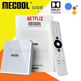 MECOOL KM2 plus Deluxe Android 11 Box TV certifié Google TV Dolby Vision atmos 4 Go DDR4 32 Go 1000m LAN WiFi 6 4K Stream TVBox