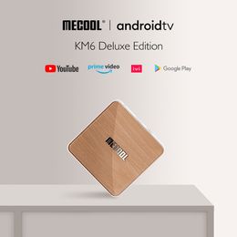 Mecool KM6 ATV Android 10 Amlogic S905X4 Smart Android TV Box 10.0 WiFi 6 1000m BT5.0 4GB 64GB Media Player Internet Set Top Box