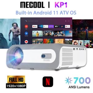 MECOOL KP1 projecteur Home cinéma 1080P dispositif d'affichage FULL HD pour la maison et le film 5 ''écran LCD Proyector Portable